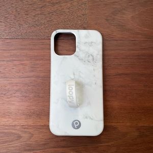 White Marble Loopy Phone Case | iPhone 12/12 Pro